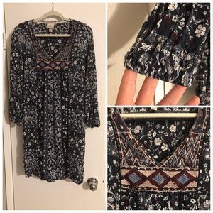 Knox Rose Bohemian Embroidered Dress